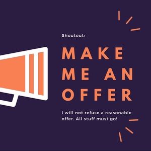 Make me an offer or bundle stuff together!